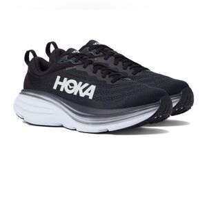 HOKA Bondi 8 Women's running shoe black and white SIZE 9